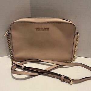 Jet Set Large Saffiano Leather Crossbody Bag